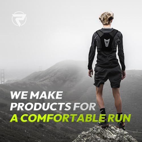 ALL REMATE Unisex Reflective Running Vest 2 Head Bands set with 5 Pockets for Phones, Water bottles, Ear Bud Case, Keys, etc. Ventilative Adjustable Jogging Gear