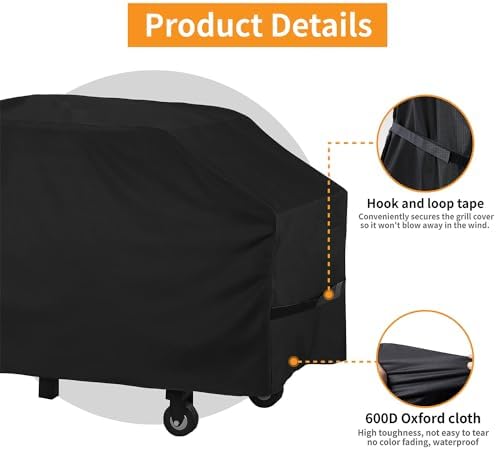 28 inch Blackstone Griddle Cover，600D Heavy Duty Waterproof Anti-UV Canvas Flat Top BBQ Cover for Blackstone 28'' Outdoor Cooking Gas Grill Griddle Station,
