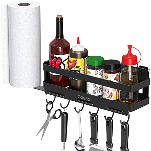 Geesta Upgraded Griddle Caddy for 28"/36" Blackstone Griddles, BBQ Accessories Storage Box with Paper Towel Holder