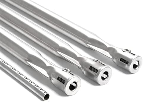 Gassaf Burner Tube Set Replacement for Weber 67820 67722, Genesis 300 Series E310 E320 EP310 EP320 S310 S320 (2007-2010)with Side Control Knobs, 34-1/4 inch 304 Stainless Steel durable Burner