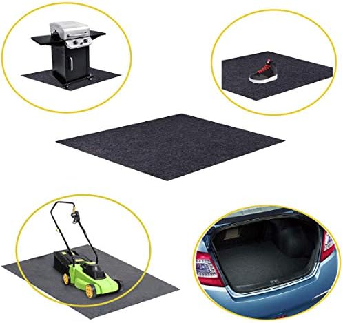 Under Grill Mat,Premium Grill Mat for Deck,Absorbent Oil Pad Protector for Decks and Patios,Waterproof,BBQ Mat for Under BBQ,36x60 Inch…