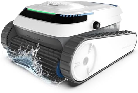 AIRROBO Pool Vacuum for Inground Pools, Smart Navigation Pool Cleaner Robot, Wall Climbing Pool Cleaner, Cleans Pool Floors, Walls & Waterline, 120 Min Run Time, for Above Ground & Inground Pools