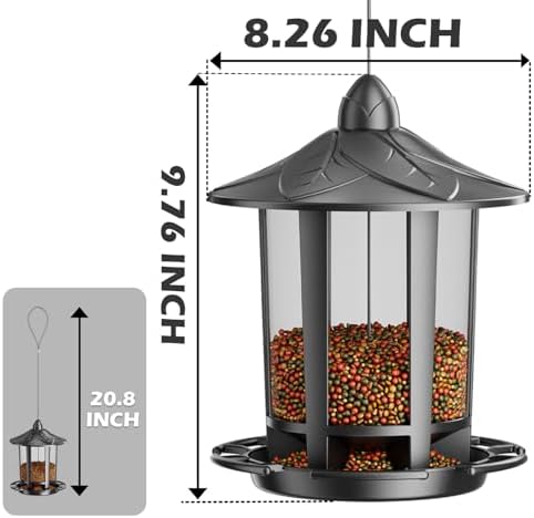 Birdream 4 Pack Bird Feeders for Outdoor Hanging, Classic Castle Design Fun Assembly Bird Feeder, Attracting Wild Birds Cardinals Goldfinches Chickadees Finches Sparrows