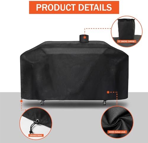 Pit Boss Waterproof Grill Cover for Pellet, Memphis, Smoke Hollow & GC7000 Grills