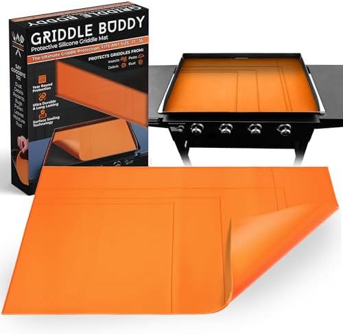 Silicone Griddle Mat by Griddle Buddy for Blackstone Griddles 36", 30", 28", 22" & 17", Heavy Duty Food Grade Mat, Protect from Rodents, Insects, Debris, Rust, All Season Cooking Cover