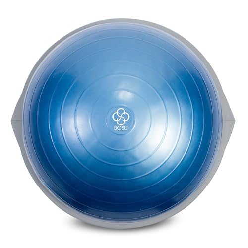 Bosu Pro Multifunctional Home Gym 26 Inch Full Body Strength Trainer Ball Balance Board Equipment with Guided Workouts and Pump, Blue