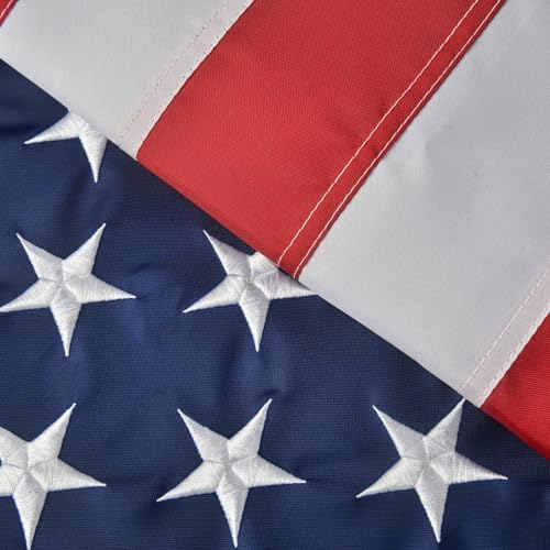 American Flag 3x5 Outdoor, US Flag/USA Flag with 300D Oxford Nylon, Sewn Stripes, Brass Grommets, Embroidered Stars, for Outdoor Use