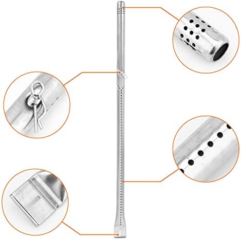 Grill Part Kit for Charbroil Performance 5 Burner Gas Grills 463347519, Replacement for Char-broil 463347017 463335517 463276517 463244819, Heat Plates, Burners, Adjustable Crossover Tube, Ignition