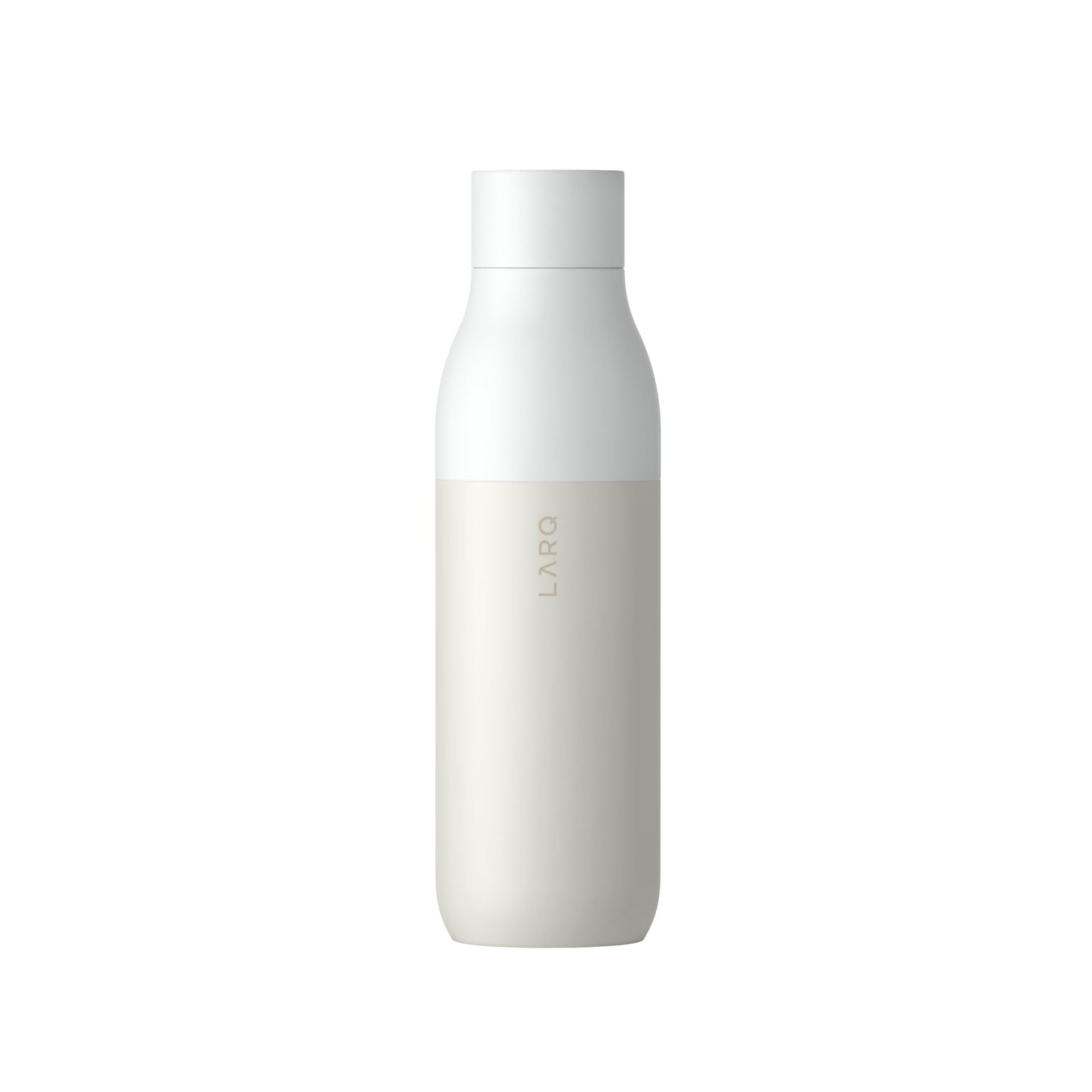 LARQ Bottle PureVis 25 oz - Self-Cleaning and Insulated Stainless Steel Water Bottle with UV Water Purifier and Award-winning Design | Reusable & Travel Friendly, Granite White