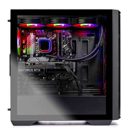 Skytech Gaming Rampage Desktop PC, Intel i7 14700F 2.1 GHz (5.3GHz), AMD RX 9070XT 16GB, 1TB Gen4 NVMe SSD, 32GB DDR5 RAM 5600 RGB, 850W Gold PSU, 360mm ARGB AIO, Wi-Fi, Win 11