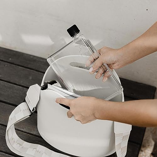memobottle A6-12oz (375ml) - Compact Water Bottle For Bags & Small Pockets | BPA Free Tritan | Modern, Minimalist | For Gym & Work