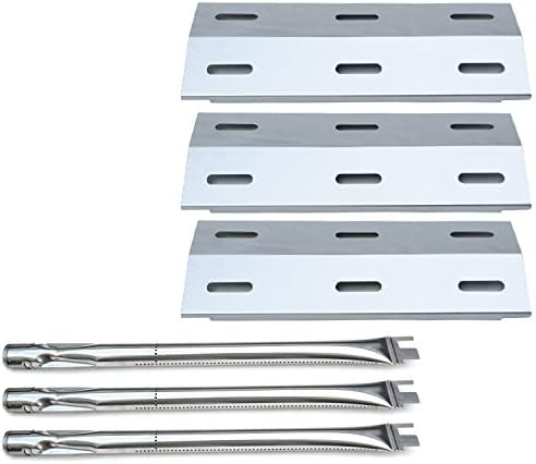 Direct store Parts Kit DG103 Replacement for Ducane Gas Barbecue Grill 30400040,3200,3400 Grill Burners & Heat Plates (Stainless Steel Burner + Stainless Steel Heat Plate)