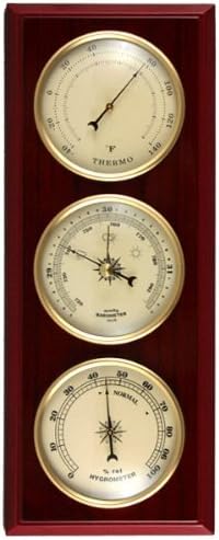 Ambient Weather YG315 Cherry Finish Dial Traditional Weather Station