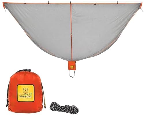 Wise Owl Outfitters Hammock Bug Net – Mosquito Net for Hammock, Lightweight Bug Netting for Camping, Hiking, Backpacking, Forest & Outdoor Use