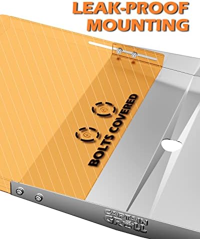 Grease Tray with Catch Pan - Dyna Glo Grill Replacement Parts, Adjustable Stainless Drip Pan for Gas Grill Models from Dyna Glo, Nexgrill, Expert Grill, Kenmore, BHG and More (Width 18"-24")