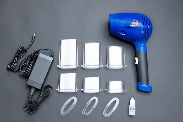 AirCut | User Friendly DIY Personal Haircutting System | Cuts 1/4” - 4” | Portable Trimmer | Everything Included No Separate Vacuum | 3' Power Cord Extender