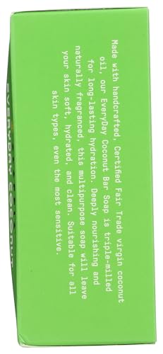 ALAFFIA Everyday Coconut Bar Soap, 8 OZ