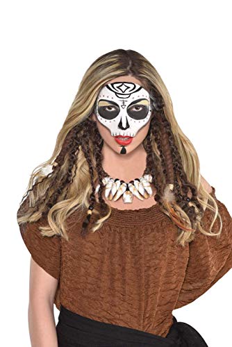 amscan Hidden Dreadlock Adult Brown Extensions