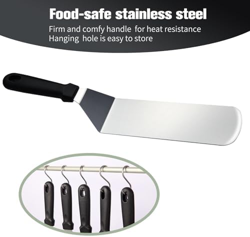 76PCS Griddle Accessories Kit – Flat Top Grill Tools Set with Spatulas, Scraper, Thermometer & Storage Bag – Outdoor Cooking Utensils for Camping, Hibachi, Tailgating & Backyard BBQ