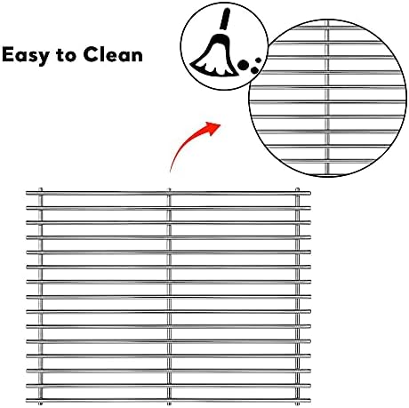 17 Inches Stainless Steel Cooking Grids Grates for Home Depot Nexgrill 720-0830H 720-0830D, 720-0783E, 720-0783C, for Nexgrill replacement parts