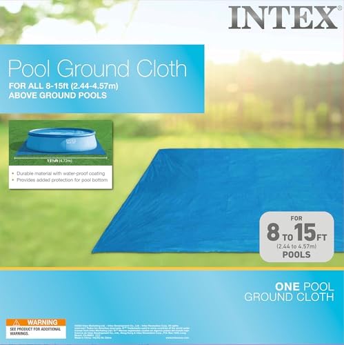 INTEX 28048E Pool Ground Cloth for 8ft to 15ft Round Above Ground Pools