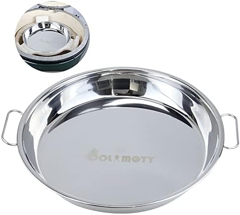 Drip Pan for Big Green Egg Large-Big Green Egg Accessories Replacement Parts Stainless Steel Roasting Pan, Also Fit Weber Kettle Charcoal Grills Kamado, 12.5 inch