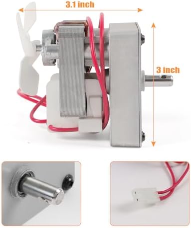 Upgraded 2.0RPM Auger Motor Replacement Part for Pit Boss, Traeger Wood Pellet Smoker Grills, AC120V 60Hz 2 Pole Universal Motor Accessory for Pit Boss Grills