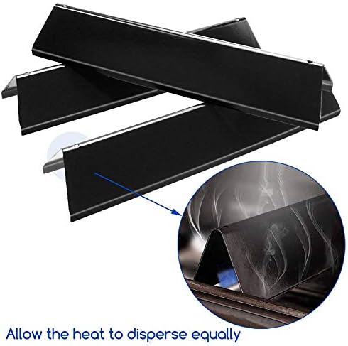 Utheer 7635 Flavorizer Bars 15.3 inch for Weber Spirit I & II 200 Series (2 Burners), Spirit E210 E220 S210 S220 with Front Control Knobs, Grill Replacement Parts for Weber 16 GA Porcelain Heat Plate