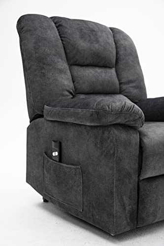 FANYE Electric Power Lift Recliner Chair for Elderly with Massage and Heat, Infinite Position Adjustable Recliner & Chair 1 or 2 Remote Controls and Side Pocket