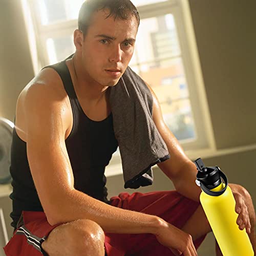 RRegeny Straw Lid for Hydro Flask Standard Mouth, Lid with Straws Fits Standard Mouth Hydroflask, Sport Cap Water Bottle Accessories Top Replacement Straw Lid