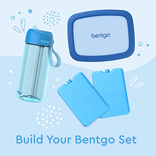 Bentgo Kids Water Bottle - Leak-Proof, Durable Tritan, BPA-Free 15 oz. Cup for Kids/Toddlers Ages 3+ - Flip-Up Straw & Dishwasher Safe for School, Sports, Daycare & Camp (Trucks)