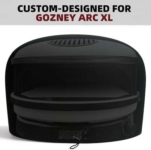 Waterproof Pizza Oven Cover for Gozney Arc XL, COMPEAK Outdoor Pizza Oven Accessory Made of 600D Thick Fabric, Tear Resistant, Windproof with Drawstring (Cover Only)