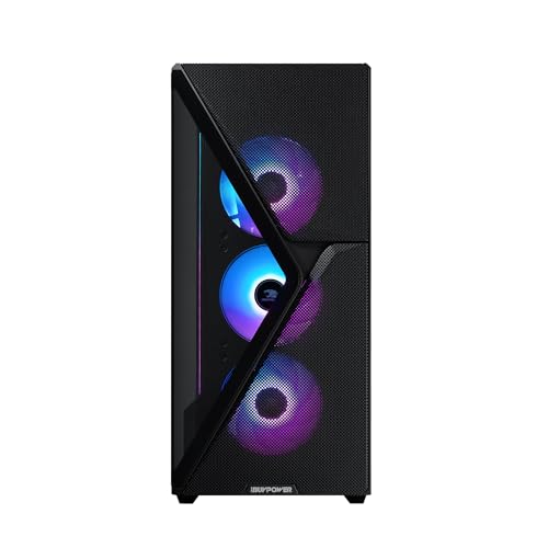iBUYPOWER Slate MESH Gaming PC Desktop Computer Intel Core i7 14700F CPU, NVIDIA GeForce RTX 5070 12GB GPU, 32GB DDR5 RGB 5200MHz RAM, 1TB NVMe SSD, Windows 11 Home, Keyboard and Mouse - SMI7N5701