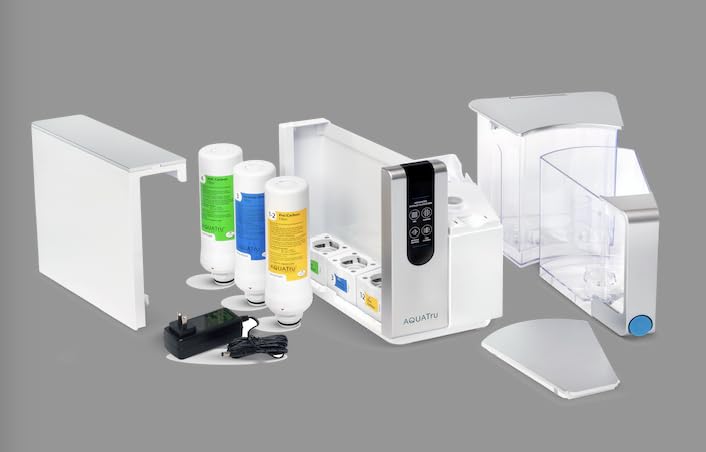 AquaTru Classic Alkaline Countertop Water Filter System for PFAS & Other Contaminants with 4-Stage Ultra Reverse Osmosis Technology (No Installation Required) (AquaTru Classic Alkaline)