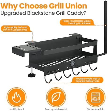 Blackstone Caddy, Grill Griddle Caddy for 28"/36" Griddles, Space Saving Blackstone Griddle Caddy,BBQ Accessories Caddy Organizer Box