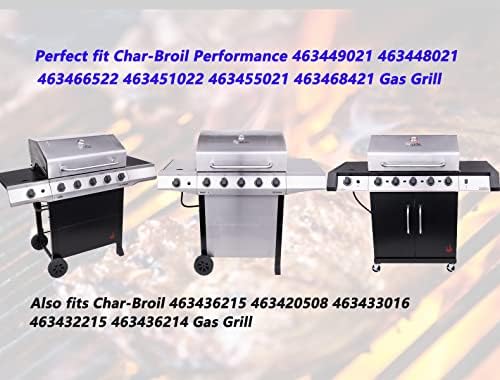 for Charbroil 463448021 Parts Grill Grate for Charbroil Performance 5 Burner Gas Grill Replacement Part Cast Iron Cooking Grate for Charbroil 463449021 463466522 463455021 463451022 5-Burner Gas Grill