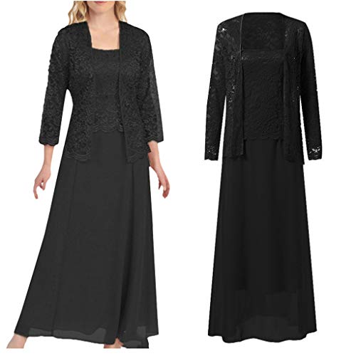 Aniywn Women Plus Size Two Piece Long Sleeve Party Dress