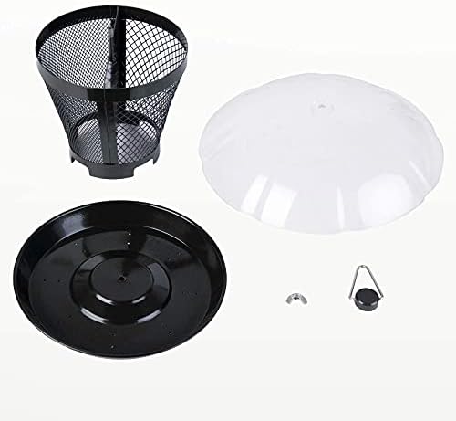 Kingsyard Bird Feeder for Outside, Dual-Use Metal Mesh Wild Bird Feeder with Weatherproof Dome Dual, 2.5 lbs Seed Capacity for Finch Cardinal