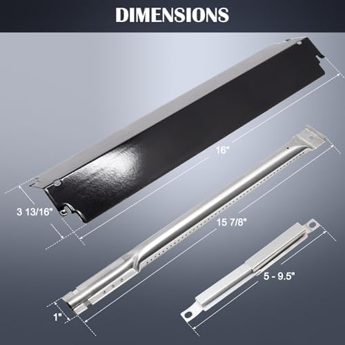 Grill Replacement Parts for Charbroil 463268008, 463268007, 463268606, 463248108, 463268706 Grill Models. Grill Heat Shields, Burner Tubes and Carryover Tube for Charbroil Replacement Parts.