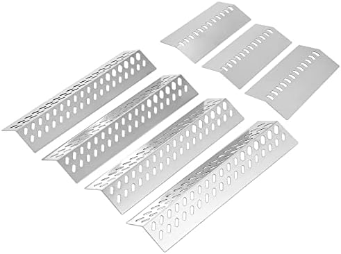47628 87048 Heat Plates Flame Tamer 4 Burner Grill Replacement Parts for Bull 26038 26039 47629 69008 Bull Angus, Cal Flame G Series G3 G4 P4 Lion Premium L60000 L75000 Stainless Steel Heat Shield