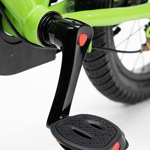 Royalbaby Freestyle EZ Kids Bike, Easy Learn Balancing to Biking, 14 Inch Balance & Pedal Bicycle, Instant Assembly Toddlers Boys Girls Ages 3-5 Years, 14" Green