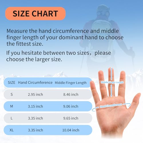 Cierto Winter Gloves for Men Women: Thermal Touch Screen Polar Fleece Gloves with Elastic Cuff for Running Driving Bike Cycling - Navy Blue