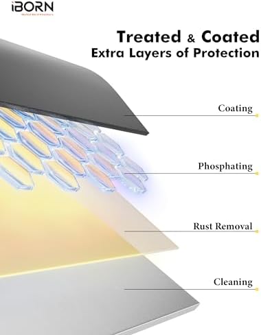 iBorn Squirrel Baffle for Bird Feeder Pole, 19.5” Oversized Squirrel Guard Baffle,All Metal Bird Feeder for Outdoors Protector, Pack of 2, Black