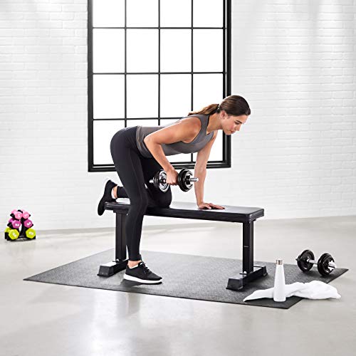 Amazon Basics Treadmill Mat and Exercise Equipment Floor Protector, 2.5 Feet x 6.0 Feet, Black