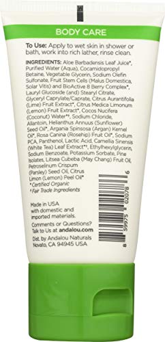ANDALOU NATURALS Citrus Sunflower Uplifting Shower Gel, 50 ML
