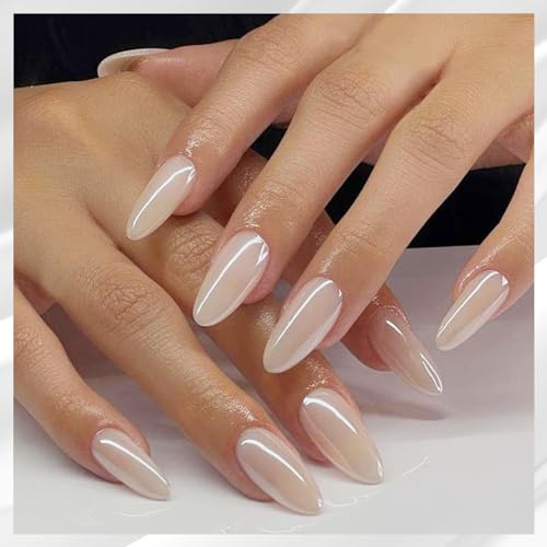 Allstarry Unicorn Chrome Nail Powder, Aurora Mermaid Iridescent White Pearl Nail Chrome Powder Pigment Glitter Fairy Dust for Nail Art, Manicure, Gel Nail Polish - Spring Moonlight