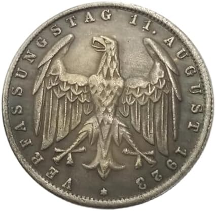 Antique German Coins, German Imperial Eagle Coins Collection, Germany Imperial Mark Vintage Ancient Coin, Lucky Feng Shui Coin, Explore History Culture (1923)
