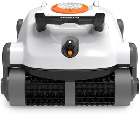 Pivot Cordless Robotic Cleaner,Wall Climbing,Extended Battery Life,Self-Parking,Automatic Pool Vacuum for Inground Pools up to 1,100 Sq.ft,White