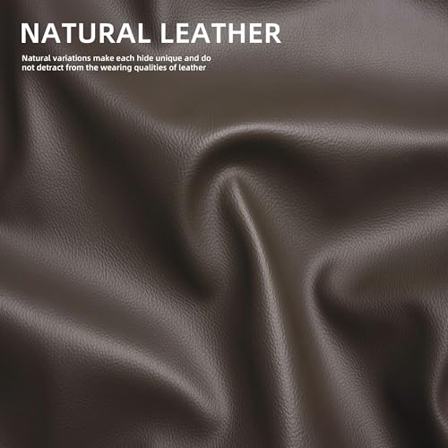 Signature Design by Ashley Leesworth Contemporary Leather Match Power Rocker Recliner with USB Ports, Dark Brown