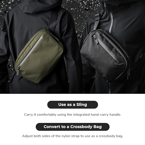 ALPAKA Go Sling Mini V2 Axoflux 300D - Everyday Sling Bag For Women and Men - Fits iPad Mini and More - Weatherproof Fabrics